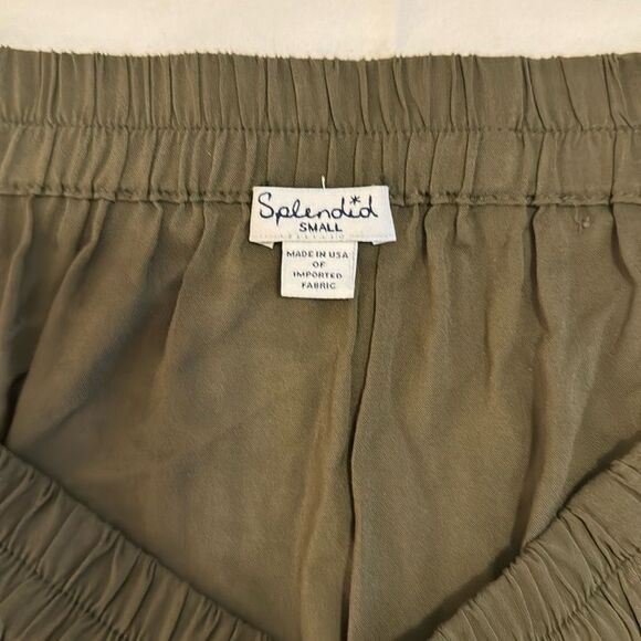 SPLENDID Green Casual Off Shoulder Top 3/4 Sleeves small - Picture 5 of 5